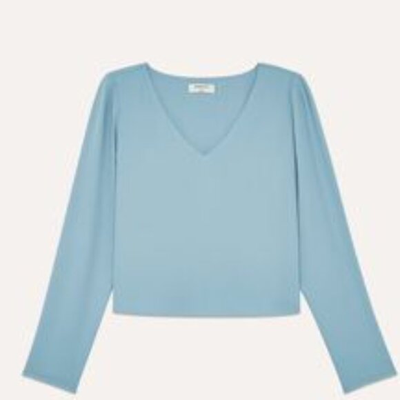 Aritzia babaton murphy long sleeve blouse - Picture 1 of 2